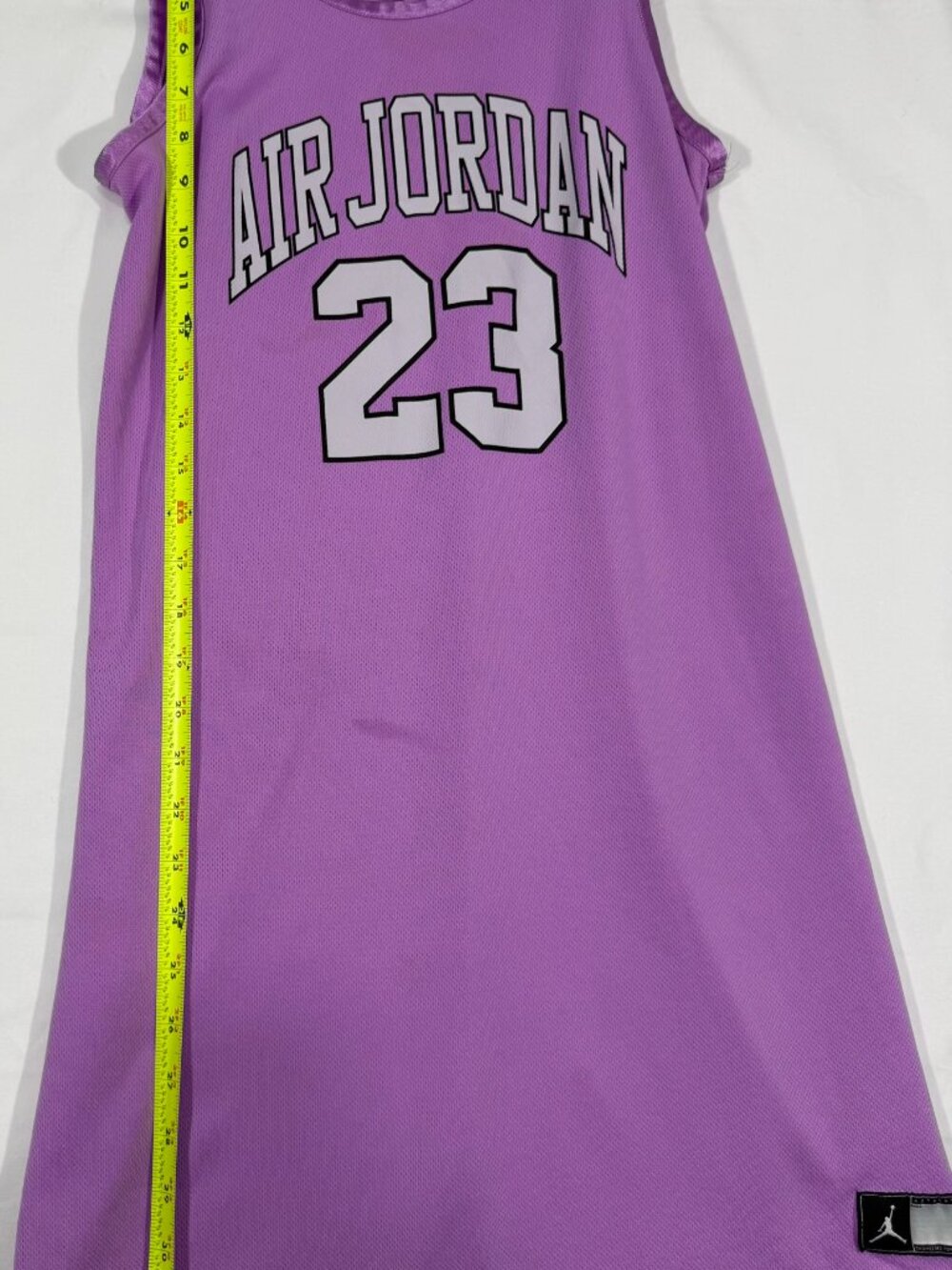 Air Jordan 23 Jersey Dress Girls XL 13-15 Purple Basketball Mesh Jumpman Nike - Picture 7 of 8